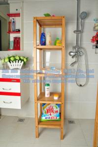 Wholesale Bamboo towel rack, wood shampoo rack, wooden soap holder from china suppliers