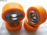 Colorful Polyurethane Roller Wheels , High Capacity Urethane Coated Rollers
