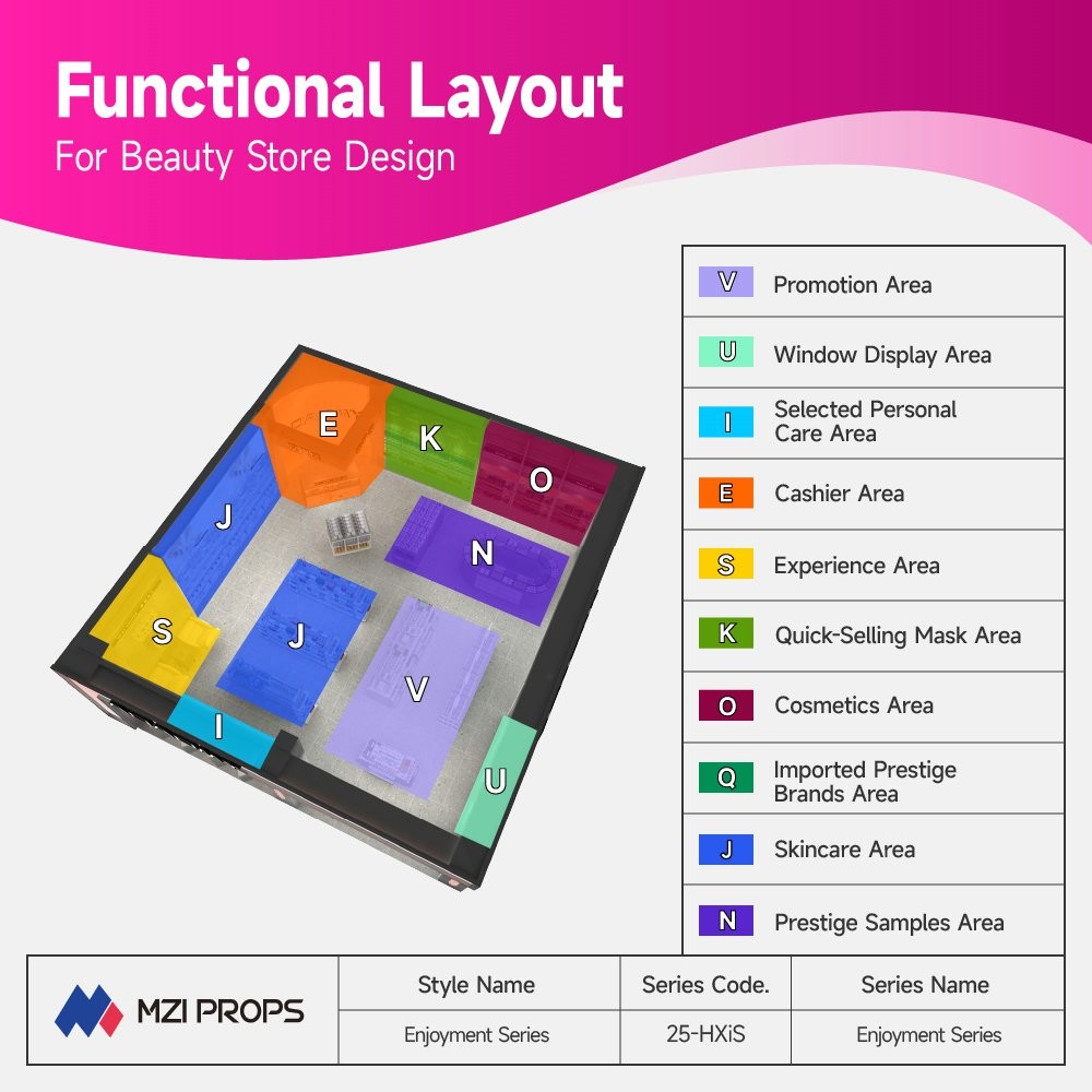 25-HXiS Beauty Store Design With Enjoyment Series