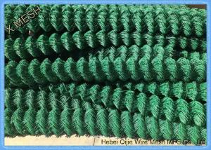 Wholesale Green colored Chain Link Garden Security Wire Mesh Iron Metal Farm Fence For Garden from china suppliers