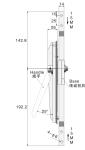 Painting Color Rod Control Lock Shockproff Door Handle Lock