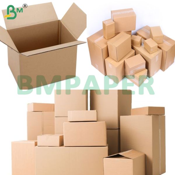 110+110+110gsm Single Wall E Fluted Black Corrugated Paper Sheets