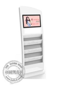 Wholesale 19 Inch Magazine Holder Advertising Standee Usb Update Media Kiosk With Book Shelves from china suppliers