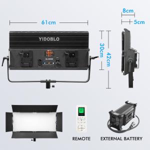 Wholesale Yidoblo GL-3000bi 300W Continuous Output Lighting Camera Video television studio equipment 3200k-5600k film shooting light from china suppliers
