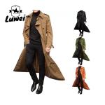 Fashion Chaquetas Windbreaker Erkek Ceket Mens Utility Trench Abrigo Largo