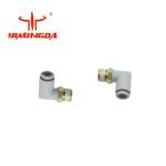 PN 465501062 Cutter Spare Parts Fitting Male Elbow Tube W / Sealant 6MM 1/8R