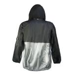 Silver Reflective Cycling Rain Jacket Coat Lightweight Breathable Reflective