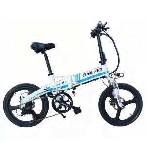 Wholesale White Foldable Electric Bike 48V 10AH 350W With LCD Control Instrument from china suppliers