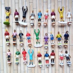 color mini soccer figure---model figure1:75,plastic painted figure,ABS sportsman figure,model stuffs,1:75 soccer figures