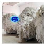 All-purpose High Cotton Content White Printed T Shirt Clothing Rags Recycled