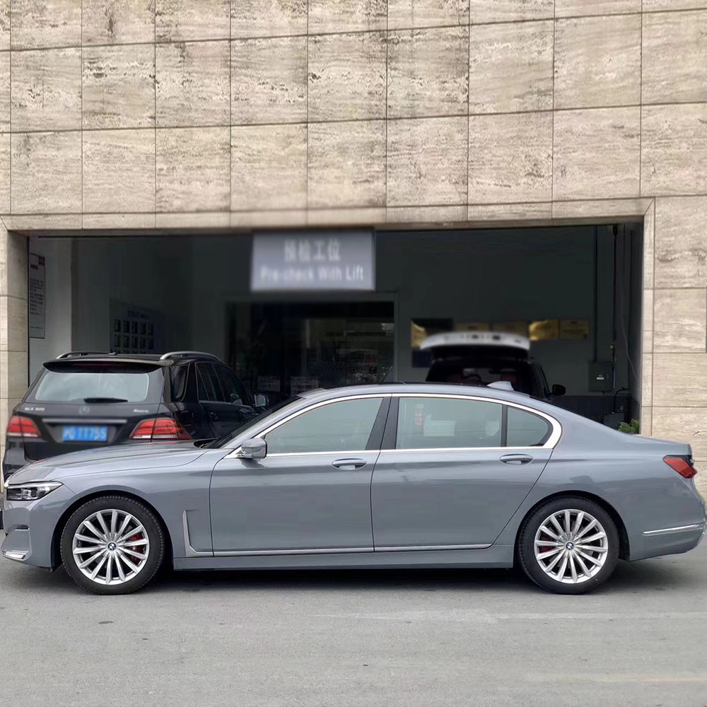 Bubble Free 60µM Grey Chrome Car Vinyl Wrap UV Resistant For Exterior Interior