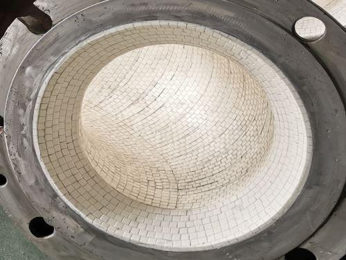 Corrosion Resistance Wear Resistant Ceramic Pipe in cement