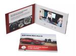 Custom print video display 7 inch LCD video brochure for advertising video