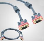 Projector LCD D-sub 15 Pin VGA Cable , PVC Insulated Coaxial Audio Cable
