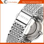 026B Stainless Steel Watch Unisex Office Lady Watch Black White Business Watch