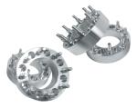 Silver Dually Car Wheel Spacers Non Hubcentric Type For Wheel Adapters