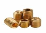 M1.4 M24 Yellow Brass H59 H62 Copper Bronze Hexagon Socket Set Screws With Cup