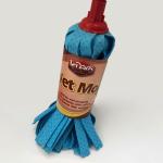 Non Woven 6X34cm Microfiber Wet Mop Refill Portable Round Head For Hotels Living
