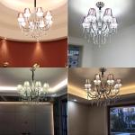 Metal crystal chandelier with Lampshade for indoor home lighting Fixtures (WH-MI