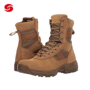 Wholesale Military Molded Sole Leather Army Combat Boots with Heel Black Ligthtweight Boots from china suppliers