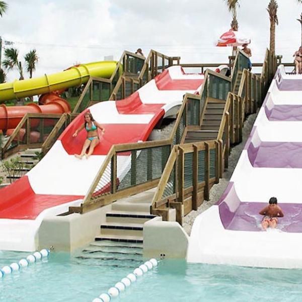 Fiberglass Kids' Water Slides, Outdoor Pool Water Slide For Children With a