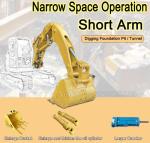 Construction Equipment Boom Tunnel Excavator Arm Short Reach Q355B Material