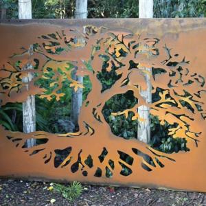 Wholesale OEM Metal Garden Products Corten Steel Privacy Screen Backyard Decoration from china suppliers