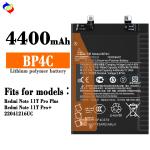 4400mAh Replacement Battery For Xiaomi Redmi note11T Pro Black BP4C phone