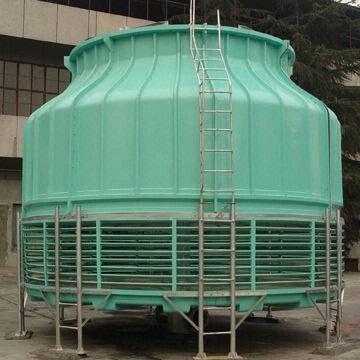 Round-shaped FRP Cooling Tower with Low Noise, Suitable for Industrial Water Air