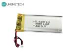 Customized Rechargeable Polymer Lithium Battery 802050 3.7V 800mAh Li Poly