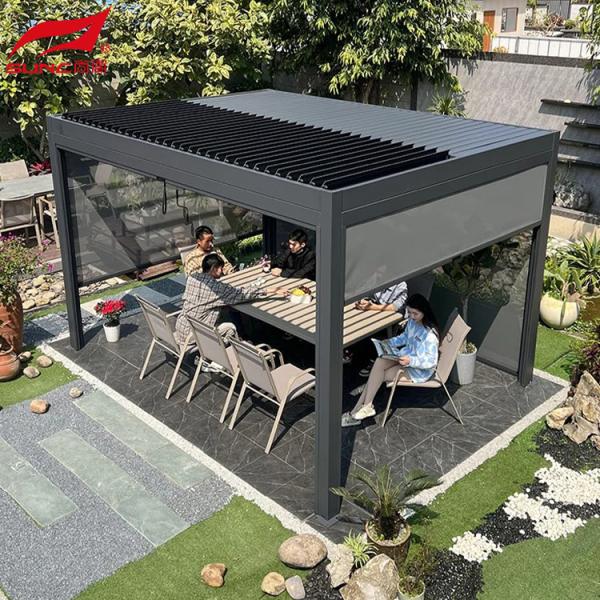 Aluminum Retractable Pergola Game Changing Product For Garden Design Product