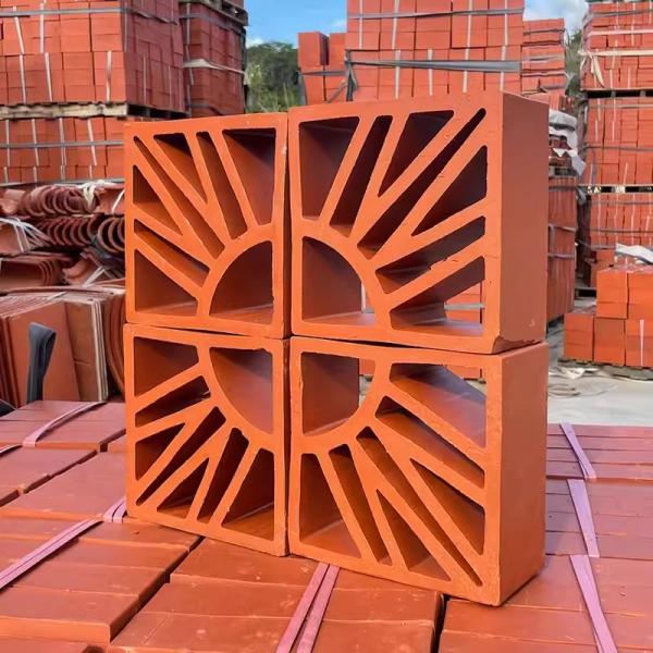 Exterior Wall Red Brick School Building Decoration Material Terracotta Wall
