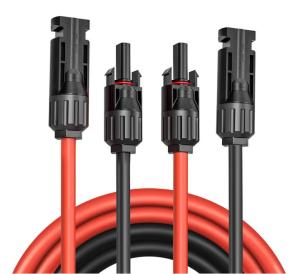 Wholesale Power Generation Solar Panel Power Cable With TPE Insulation Red Connector from china suppliers