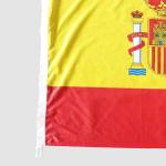 Spain National Flag 3x5' Knitted Polyester Single Reverse Indoor Outdoor Header