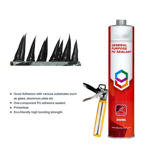 Primerless High Strength Adhesive Polyurethane material For Bus windshield /