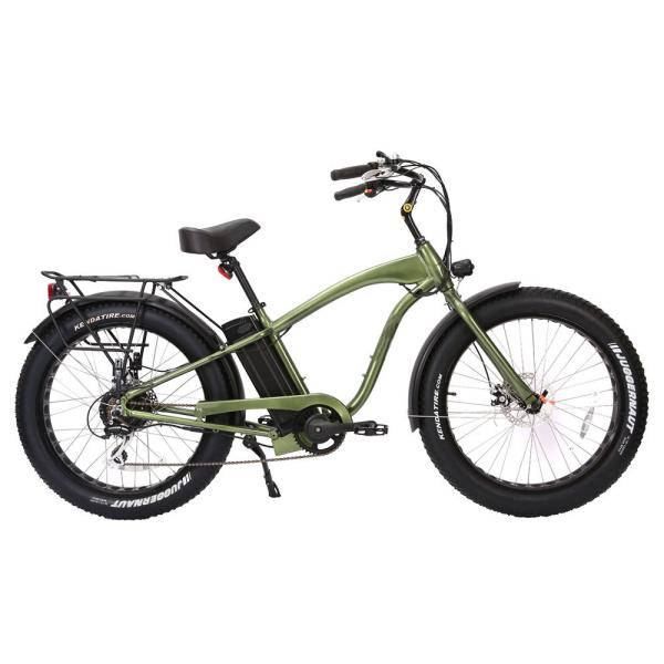 Chopper Hub Motor 1000W Fat Tire Electric Beach Cruiser Bike with Lithium