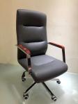 High Back Reclining Electroplated PU Office Staff Chairs