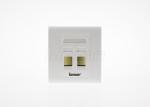86*86 Type UL Approval Two Port Wall Outlet RJ45 Network Faceplate