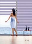2020 100% polyester zebra blinds cover rail motorized for windows