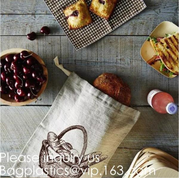 Cotton Reusable Grocery Produce Bags Set of 6 Pack，Washable Premium Eco Friendly