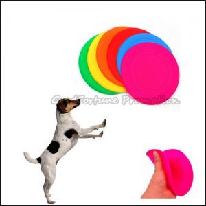 Wholesale customed logo promotional Eco Silicon dog training flying disc saucer frisbee gift from china suppliers