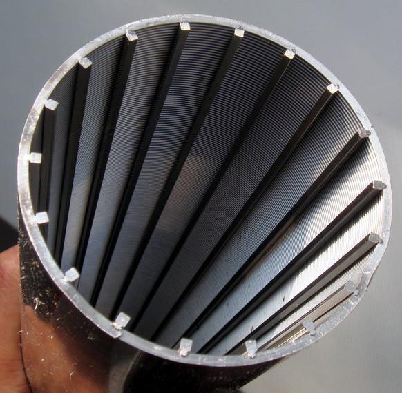 Johnson Wedge Wire Filter Screen V Wrap Pipe / Tube 200 500 700 1000 Microns