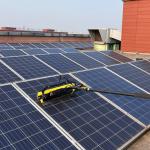 7.5 Meters Adjustment Handle Energy-Saving Electric Rolling Brush for Solar
