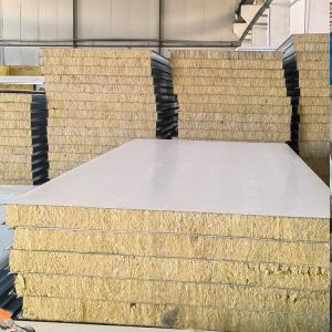 Wholesale High Strength Glass Panel Sandwich Rockwool With Class A1 Fire Rating And Tensile Strength ≥7.5kPa from china suppliers