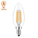 C35 led filament bulb candelabra light 4W LED Filament Candle Bulb E14 Clear