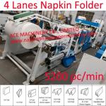 Four Lanes 1/4 Fold Luncheon Napkin Machine, 1/6 Fold Tabletop Dispenser Napkin
