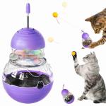 Adjustable Treat Dispensing And Interactive Light Ball Gourmet Gourd Cat Toy
