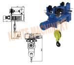 High Speed Monorail 220V - 440V Electric Wire Rope Hoist with Trolley