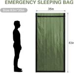 Emergency Sleeping Bag 2 Pack Lightweight Survival Sleeping Bags Thermal Sack