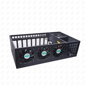 China eth mining machine Wholesale 8gpu 6U server case frame rig case with 4 high power fans building a atx computer case on sale